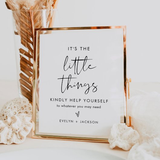 STELLA Bruiloft Badkamer Goodies Sign Poster