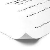 STELLA Bruiloft Bar Drink Menu Poster (Hoek)