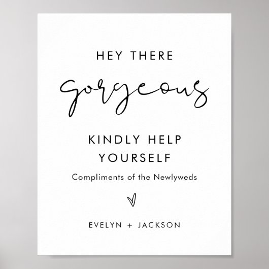 STELLA Bruiloft Dames Badkamer Mand Goodies Sign Poster (Voorkant)