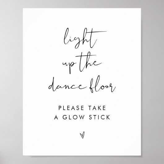 STELLA Bruiloft Glow Stick Teken Poster (Voorkant)