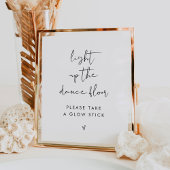 STELLA Bruiloft Glow Stick Teken Poster