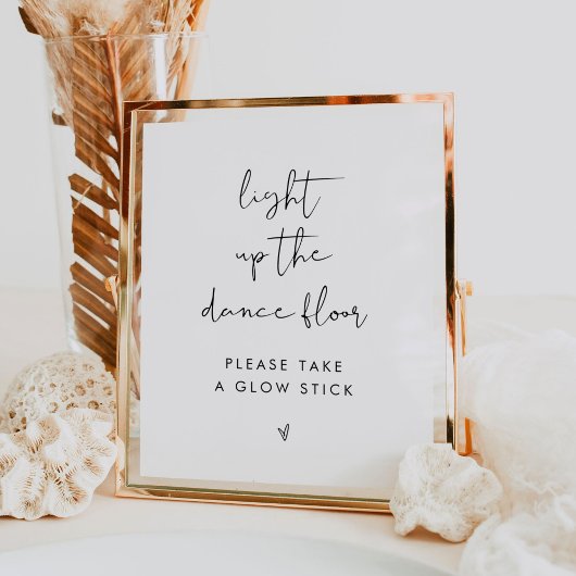 STELLA Bruiloft Glow Stick Teken Poster