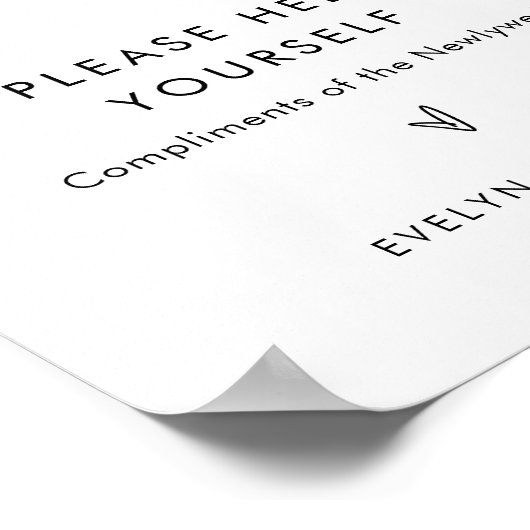 STELLA Bruiloft Mannen Badkamer Mand Goodies Sign Poster (Hoek)