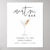 STELLA Bruiloft Martini Bar Teken Poster (Voorkant)