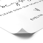 STELLA Bruiloft Reisboek Gastenboek Teken Poster (Hoek)