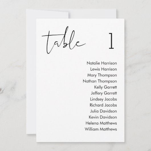 STELLA Bruiloft Zitkaart Kaart (Achterkant)