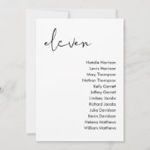 STELLA Bruiloft Zitplaatsen Kaart - TABEL 11 (Achterkant)