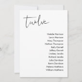 STELLA Bruiloft Zitplaatsen Kaart - TABEL 12 (Voorkant)