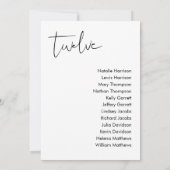 STELLA Bruiloft Zitplaatsen Kaart - TABEL 12 (Achterkant)