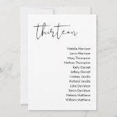 STELLA Bruiloft Zitplaatsen Kaart - TABEL 13 (Achterkant)