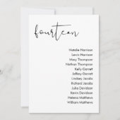 STELLA Bruiloft Zitplaatsen Kaart - TABEL 14 (Voorkant)