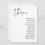 STELLA Bruiloft Zitplaatsen Kaart - TABEL 3 (Voorkant)