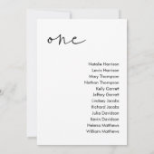 STELLA Bruiloft Zitplaatsen Kaart - TABEL 3 (Achterkant)