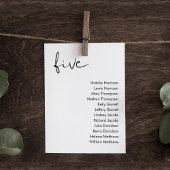 STELLA Bruiloft Zitplaatsen Kaart - TABEL 5