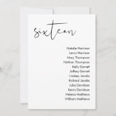 STELLA Bruiloft Zitplaatsen Kaart - TAFEL 16 (Voorkant)