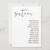 STELLA Bruiloft Zitplaatsen Kaart - TAFEL 16 (Achterkant)