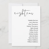 STELLA Bruiloft Zitplaatsen Kaart - TAFEL 18 (Voorkant)