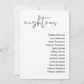 STELLA Bruiloft Zitplaatsen Kaart - TAFEL 18 (Achterkant)