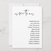 STELLA Bruiloft Zitplaatsen Kaart - TAFEL 19 (Achterkant)