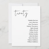 STELLA Bruiloft Zitplaatsen Kaart - TAFEL 20 (Voorkant)