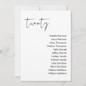 STELLA Bruiloft Zitplaatsen Kaart - TAFEL 20 (Achterkant)