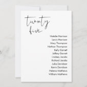 STELLA Bruiloft Zitplaatsen Kaart - TAFEL 25 (Voorkant)