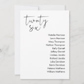 STELLA Bruiloft Zitplaatsen Kaart - TAFEL 26 (Achterkant)