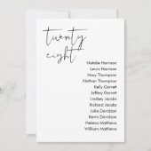 STELLA Bruiloft Zitplaatsen Kaart - TAFEL 28 (Voorkant)