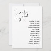 STELLA Bruiloft Zitplaatsen Kaart - TAFEL 28 (Achterkant)