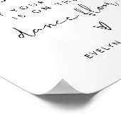 STELLA Bruiloft Zitplaatsen, Plaats Kaart Teken Poster (Hoek)