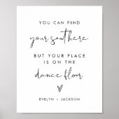 STELLA Bruiloft Zitplaatsen, Plaats Kaart Teken Poster (Voorkant)