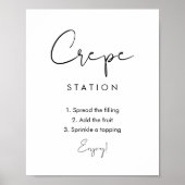STELLA Crepe Station, Crepe Bar Bord </s> Poster (Voorkant)