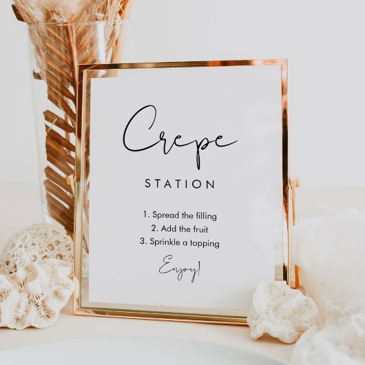 STELLA Crepe Station, Crepe Bar Bord </s> Poster