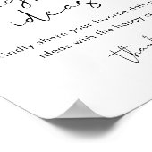 STELLA Datum Nacht Ideeën Teken Vrijgezellenfeest Poster (Hoek)