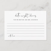 STELLA Datum Nacht Ideeën Vrijgezellenfeest Kaart (Voorkant)