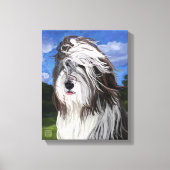 Stella de Engelse Sheep Dog Canvas Afdruk (Voorkant)