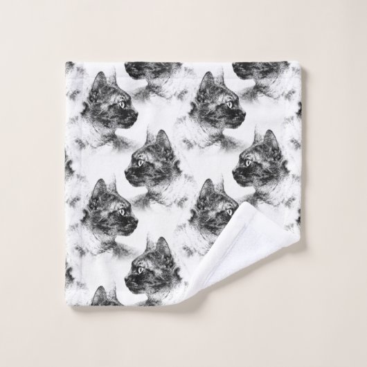 Stella de Grijze Kat Bad Handdoek (Wasdoekje)