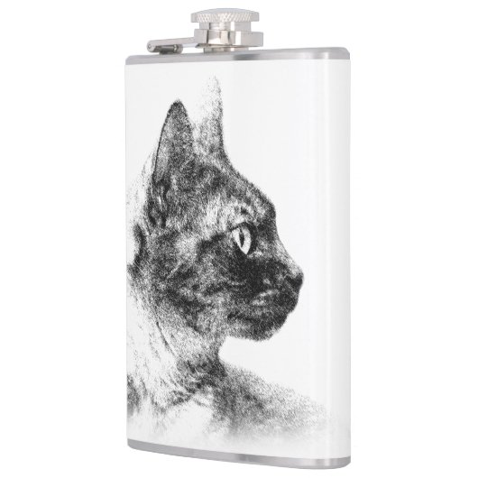 Stella de Grijze Kat Heupfles (Links)