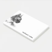 Stella de Grijze Kat Profielschets Post-it® Notes (Schuin)