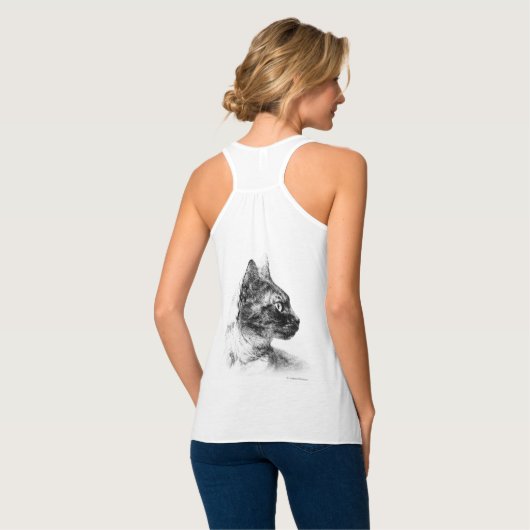 Stella de Grijze Kat Tanktop (Volledige Achterkant)