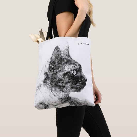 Stella de Grijze Kat Tote Bag (Dichtbij)