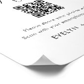 STELLA Deel de Liefde Trouwfoto QR Code Poster (Hoek)