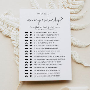 STELLA die zei het mama papa Baby spel Kaart