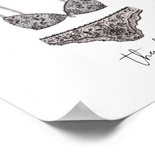 STELLA Drop Your Panties Bachelorette Game Sign Poster (Hoek)