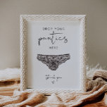 STELLA Drop Your Panties Bachelorette Game Sign Poster<br><div class="desc">Ontdek de fascinerende allure van ons Stella Collectie, zorgvuldig vervaardigd om uw baby shower te voorzien van een sfeer van modern minimalisme en een vleugje energiezuinige verfijning. Ontworpen om bohemian charme naadloos te combineren met tijdloze elegantie, garandeert dit veelzijdige collectie de esthetiek van elk stijlfeest te verhogen, waardoor uw baby...</div>