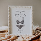 STELLA Drop Your Panties Bachelorette Game Sign Poster