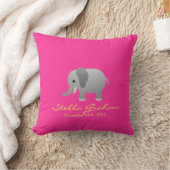 Stella Elephant Pink Grey Pillow Kussen (Deken)