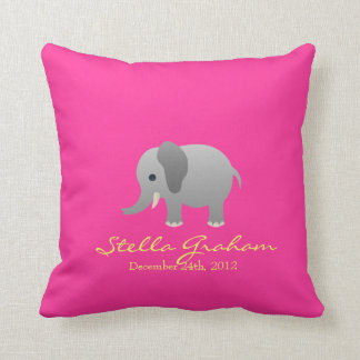 Stella Elephant Pink Grey Pillow Kussen