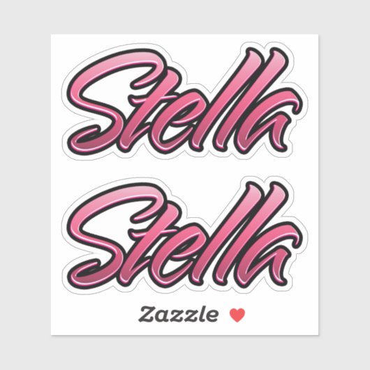 Stella faded pink Aufkleber Sticker Stickerset (Vel)