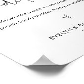 STELLA Family Traditions Baby shower Sign Poster (Hoek)